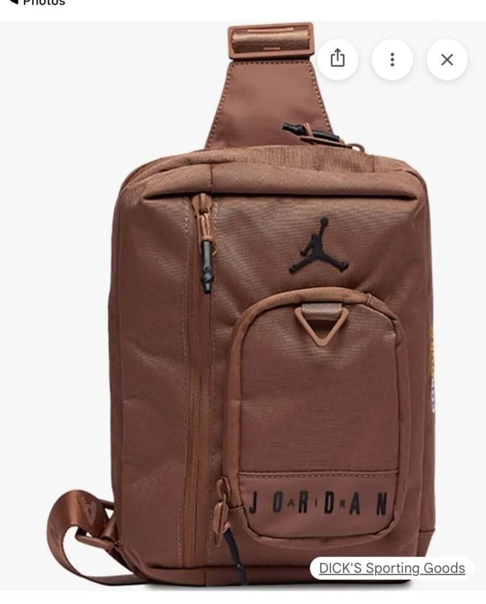 Jordan Jam Collectors Crossbody Bag in Archaeo Brown Cordura